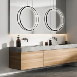 Lampa wisząca Mirror S czarna LED CCT IP44