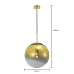 Lampa wisząca Palla duża złota 1xE27