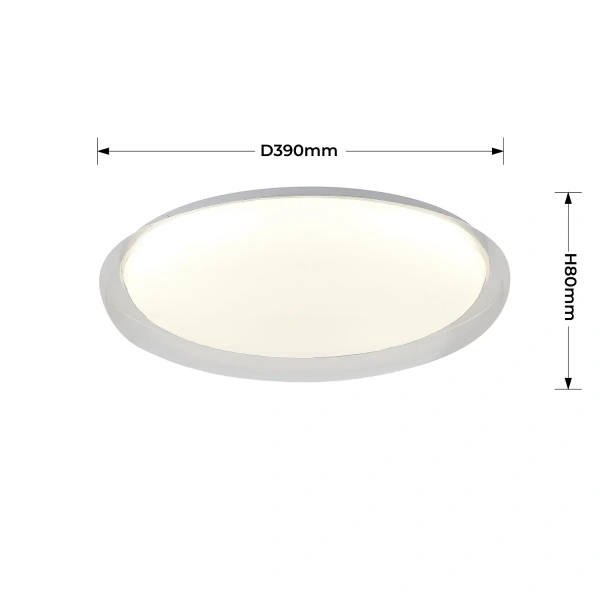 Plafon Trego 40 cm biały LED 24W CCT