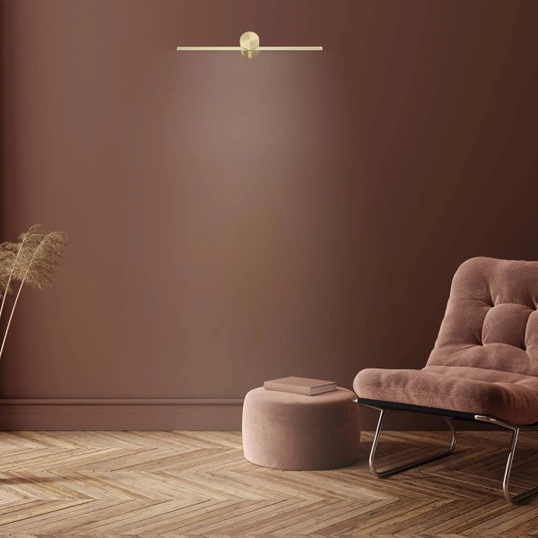 Kinkiet Modern Slim 40 cm złoty LED 3000K IP44