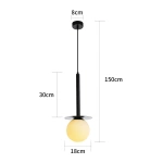 Lampa wisząca Roma 1 czarna 1xE14