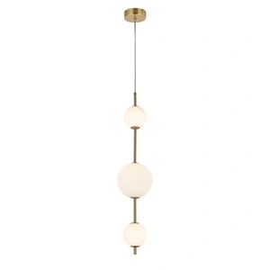 Lampa wisząca Dorado pionowa złota LED CCT