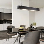 Lampa wisząca Ibros 63 cm czarna LED 18W CCT