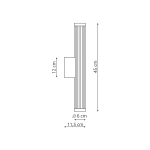 Kinkiet Vena 45 cm biały LED 8W CCT IP44