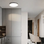 Plafon Babilon okrągły 33 cm czarno-biały LED 4000K