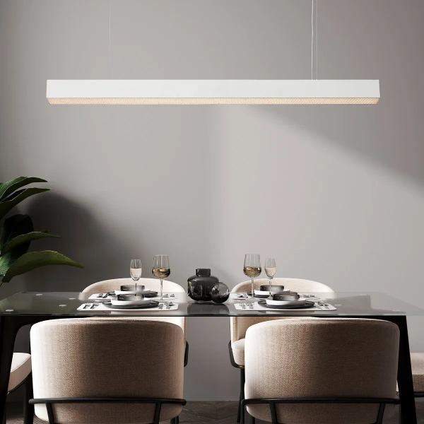 Lampa wisząca Mira L biała LED 45W CCT