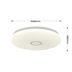 Plafon Solaro 26 cm biały LED 12W 4000K