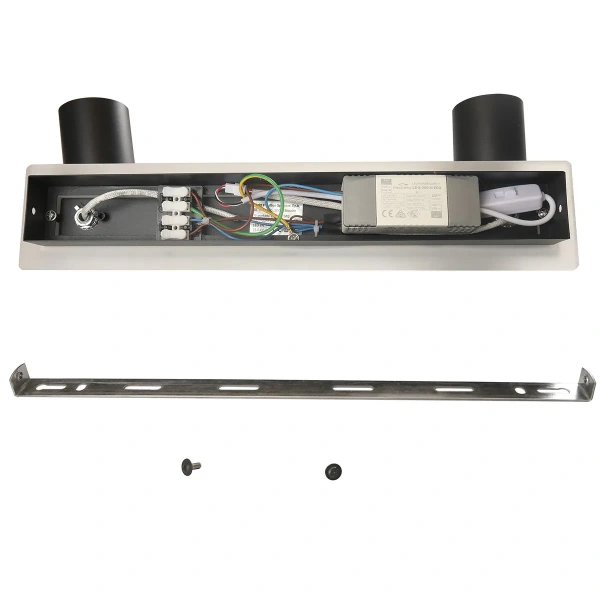 Spot sufitowy Parma 2 czarny 2xGU10 + LED 8W CCT