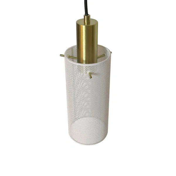 Lampa wisząca Tirana 1 biało-złota 1xE27