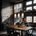 Lampa wisząca Tirana 3 listwa biało-złota 3xE27