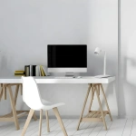 Lampa biurkowa Snow biała 1xGU10