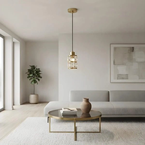 Lampa wisząca Lira 1 złota 1xE27