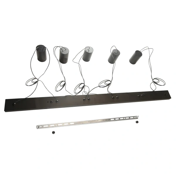 Lampa wisząca Toledo czarna 5xGU10