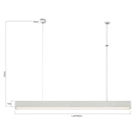 Lampa wisząca Luci L biała LED 45W CCT