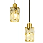Lampa wisząca Lira 3 talerz złota 3xE27