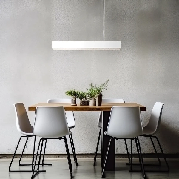 Lampa wisząca Mira M biała LED 32W CCT