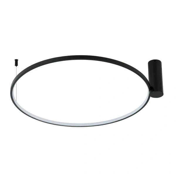 Plafon Ring L 90 cm czarny LED 50W CCT