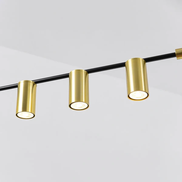 Lampa wisząca Arizona 6 czarno-złota 6xGU10