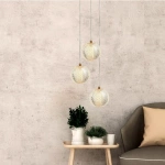 Lampa wisząca Diamond 3 złota LED CCT