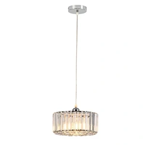 Lampa wisząca Vetro okrągła chromowana 1xE27