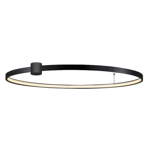 Plafon Ring L 90 cm czarny LED 50W CCT