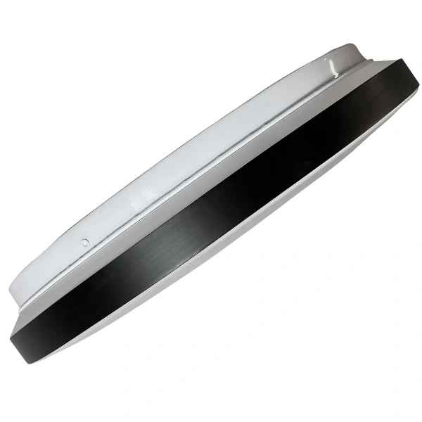 Plafon Babilon okrągły 38 cm czarno-biały LED 4000K