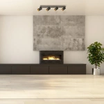 Plafon Parma 70 cm czarny 4xGU10 + LED 20W CCT