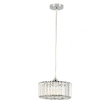 Lampa wisząca Vetro okrągła chromowana 1xE27
