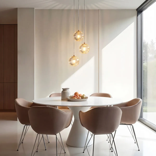 Lampa wisząca Brillant 3 złota LED CCT