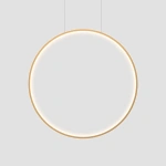 Lampa wisząca Mirror L złota LED 47W CCT IP44