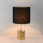 Lampa stołowa Sunflower czarno-transparentna 1xE27