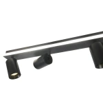 Plafon Parma 70 cm czarny 4xGU10 + LED 20W CCT
