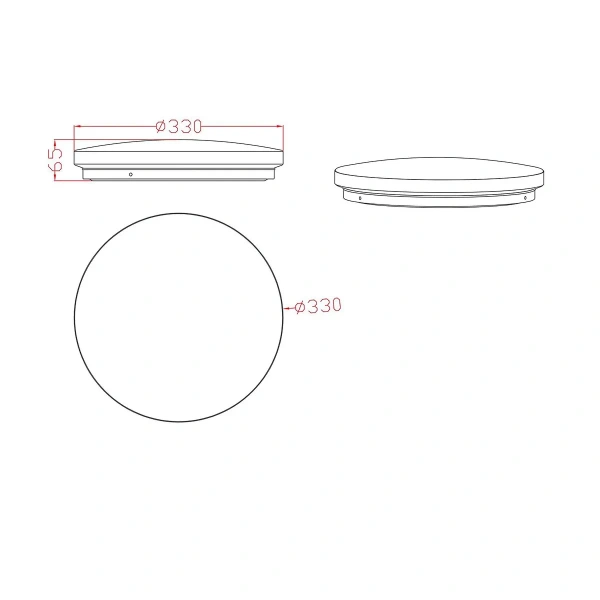Plafon Babilon okrągły 33 cm złoto-biały LED 4000K