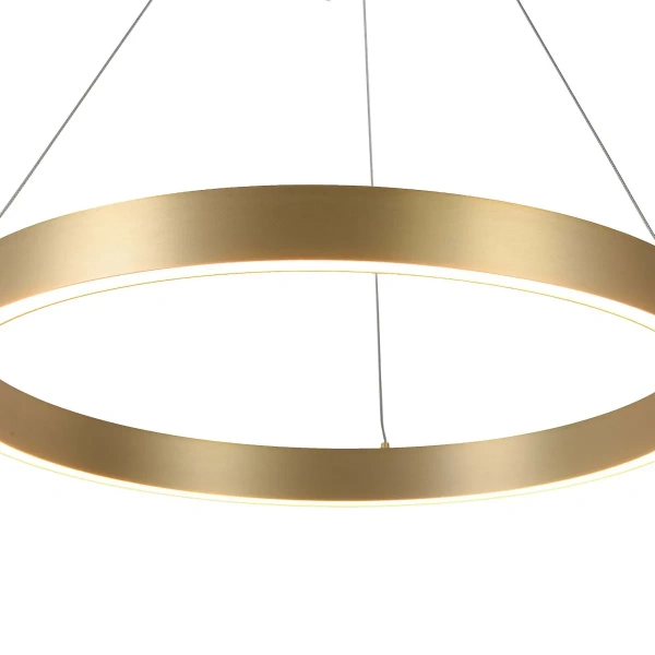Lampa wisząca Midway Triangle mała złota LED 3000K