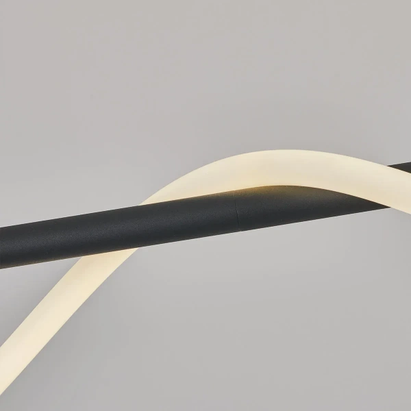Lampa wisząca Meleca M czarna LED 36W CCT