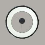 Lampa wisząca Reus czarna LED 4000K