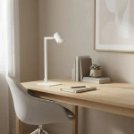 Lampa biurkowa Snow biała 1xGU10