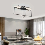 Lampa sufitowa Frame czarna LED 3000K