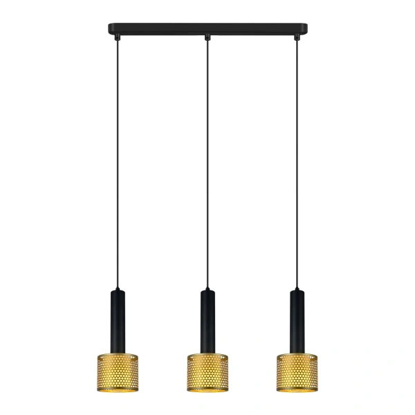 Lampa wisząca Amo czarno-złota 3xE27
