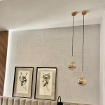 Lampa wisząca Palla mała złota 1xE14