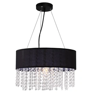 Lampa wisząca Madryt czarna 1xE27