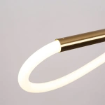 Lampa wisząca Meleca S złota LED CCT