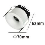 Oczko podtynkowe Zyra białe LED 10W CCT