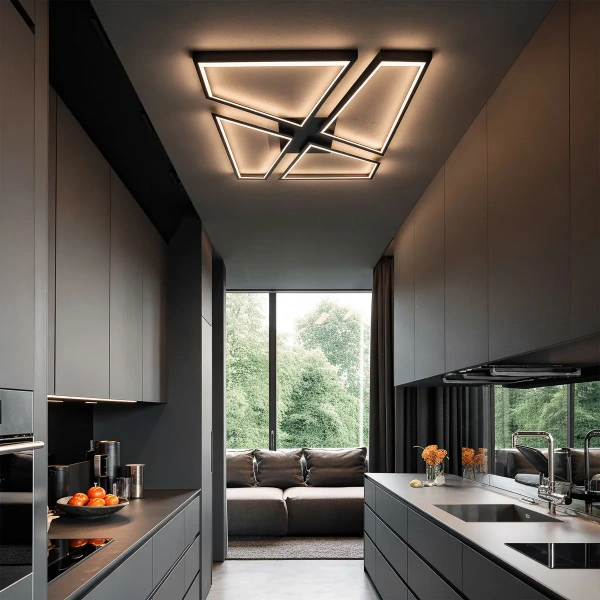 Plafon Nivra czarny LED 45W CCT