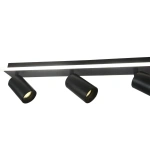 Plafon Parma 70 cm czarny 4xGU10 + LED 20W CCT