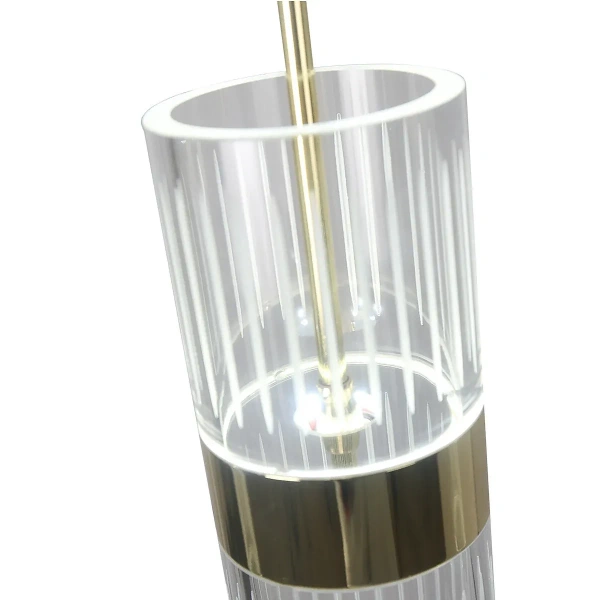 Lampa wisząca Ambiente złota LED CCT