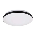 Plafon Babilon okrągły 38 cm czarno-biały LED 4000K