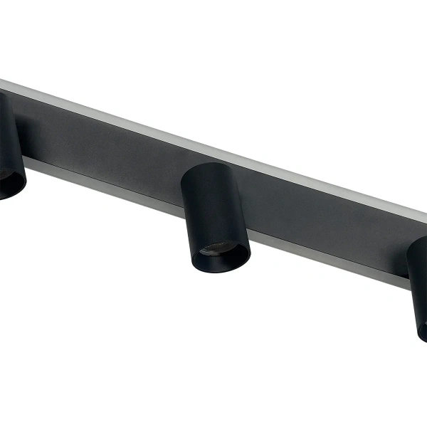 Spot sufitowy Parma 3 czarny 3xGU10 + LED CCT