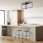 Lampa sufitowa Frame czarna LED 3000K