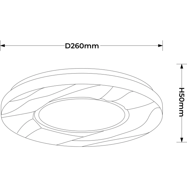 Plafon Tenaro 26 cm biały LED 12W 4000K
